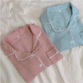 Macaroon Wrinkled Pajama Set - Taimly